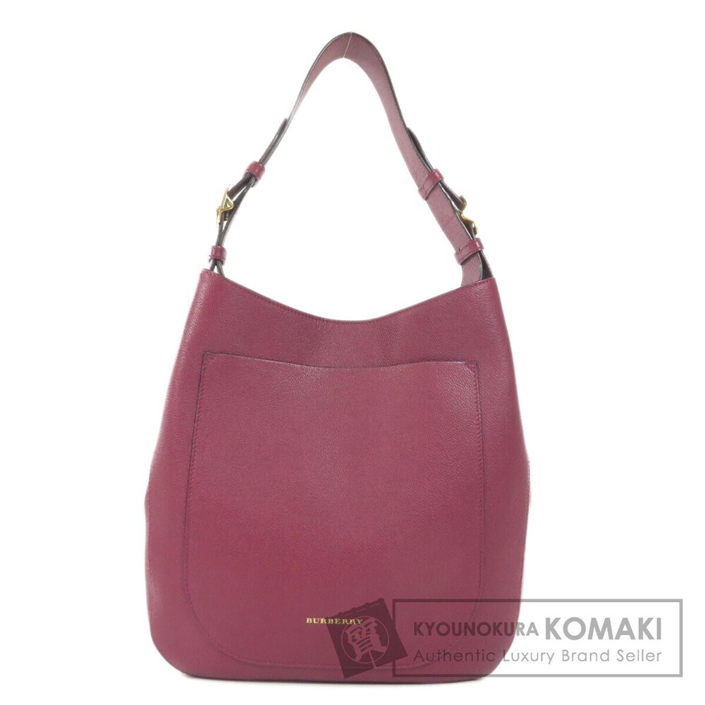 Burberry One Shoulder Hobo Leather Shoulder Bag